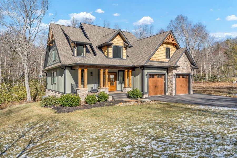 Front exterior of a new home in , Linville, NC, highlighting curb appeal (Image 28). Front exterior of a new home in , Linville, NC, highlighting curb appeal (Image 28).