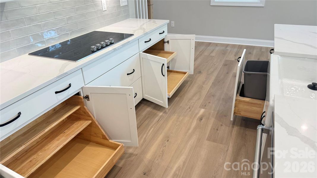 Close-up of interior finishes inside a home in The Townes at Wade Ardrey, Charlotte (Image 19).