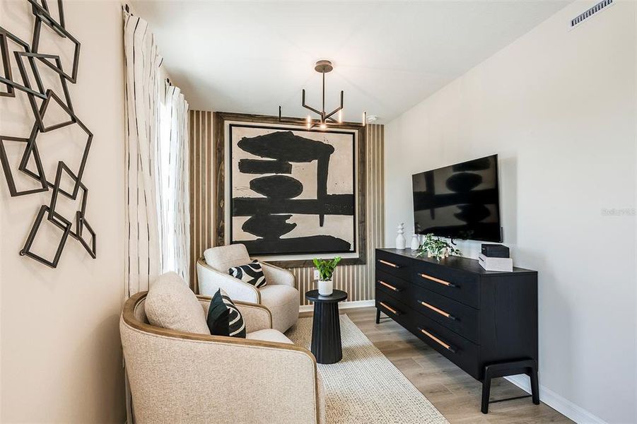 Furnished interior view inside a new home in Aulin Square, Oviedo (Image 6).