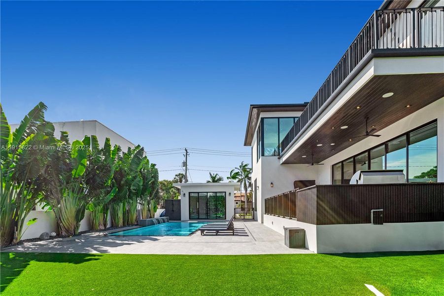 Exterior details and patio area of a home in , Surfside (Image 35). Exterior details and patio area of a home in , Surfside (Image 35).