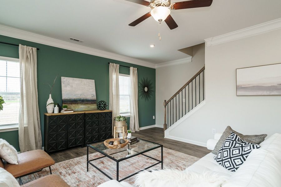 *This is a marketing photo. Modeled version of the McGinnis floor plan.* *This is a marketing photo. Modeled version of the McGinnis floor plan.*