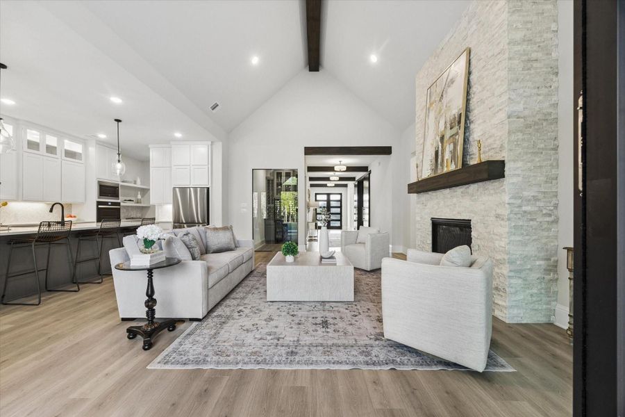 Furnished interior view inside a new home in , Fulshear (Image 8).