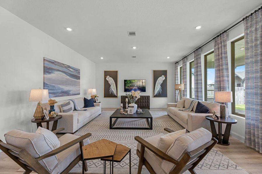 Furnished interior view inside a new home in , League City (Image 10).