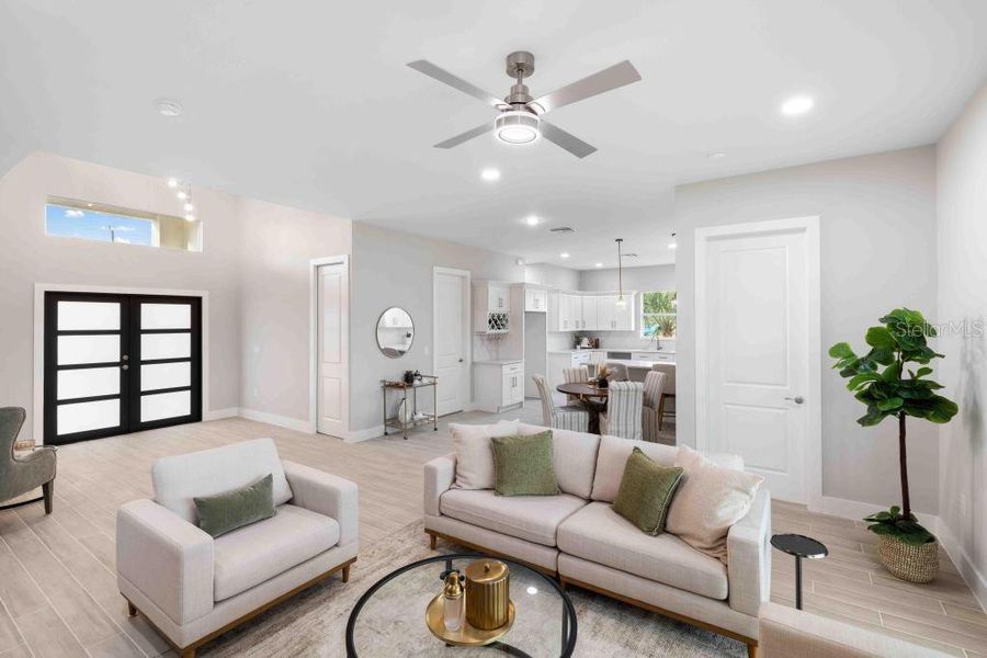 Furnished interior view inside a new home in , Placida (Image 40).