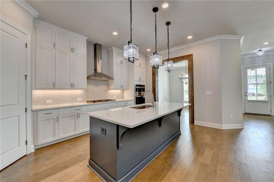 Furnished interior view inside a new home in , Buford (Image 7).