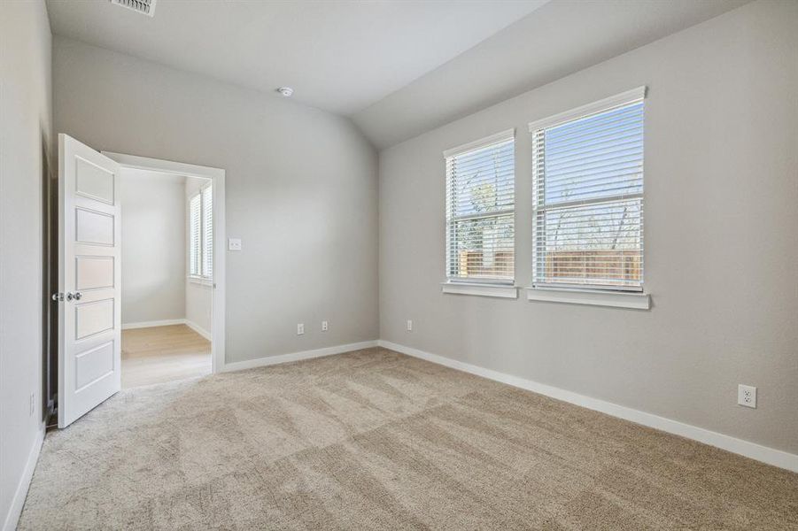 Primary Suite in the Birch home plan by Trophy Signature Homes – REPRESENTATIVE PHOTO