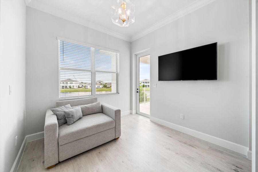 Furnished interior view inside a new home in , The Acreage (Image 23). Furnished interior view inside a new home in , The Acreage (Image 23).