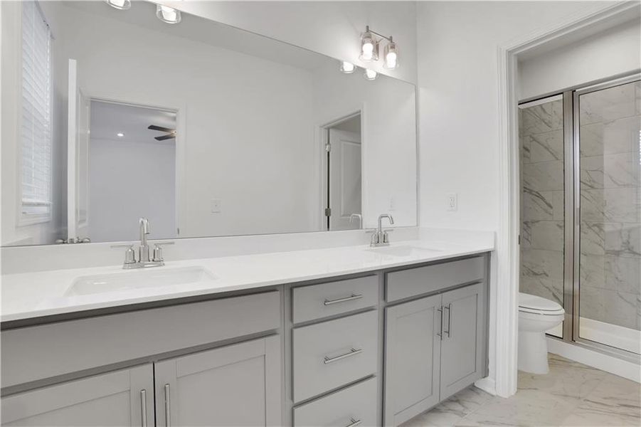 Furnished interior view inside a new home in Towne Village at Suwanee Dam, Sugar Hill (Image 12).
