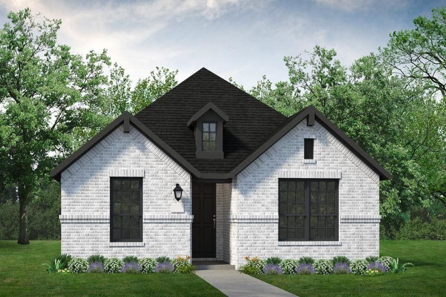 Representative exterior photo of a completed home built from the Cedar by UnionMain Homes in Edgewater, Fate, TX (Image 3). Representative exterior photo of a completed home built from the Cedar by UnionMain Homes in Edgewater, Fate, TX (Image 3).