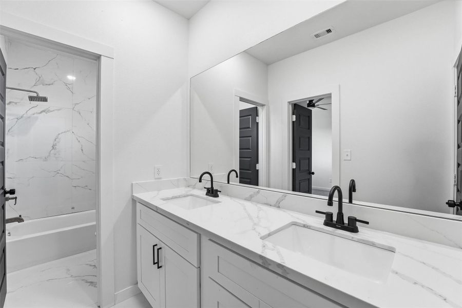 Furnished interior view inside a new home in , Houston (Image 9).