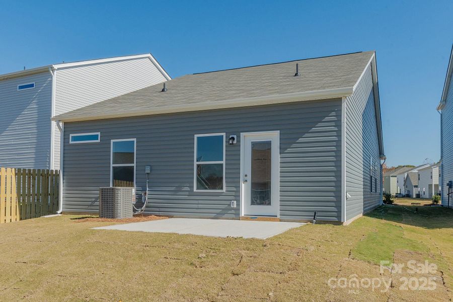Exterior details and patio area of a home in Country Club Village, Salisbury (Image 19). Exterior details and patio area of a home in Country Club Village, Salisbury (Image 19).