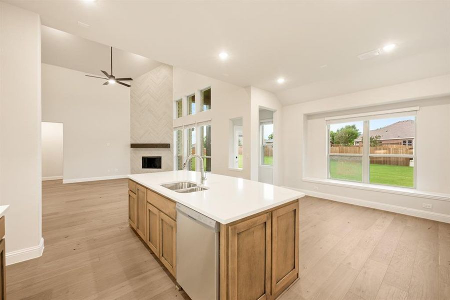 Furnished interior view inside a new home in Sunrise at Garden Valley 60-79, Waxahachie (Image 6).