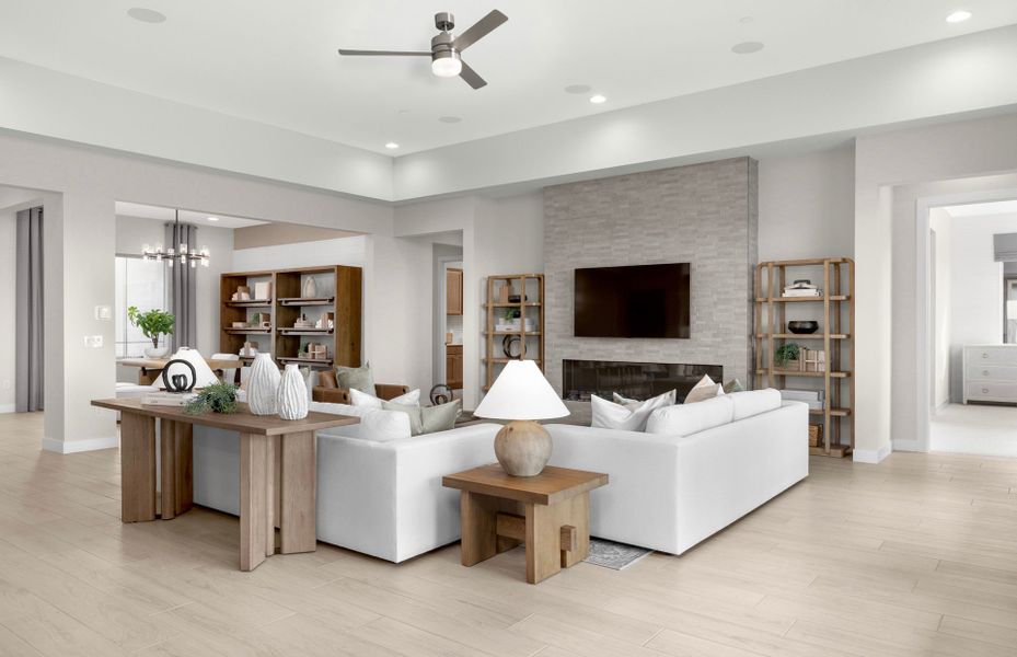 Representative furnished interior of a home built from the Voyage by Pulte Homes in Saguaro Reserve - Majesty, Marana (Image 7).