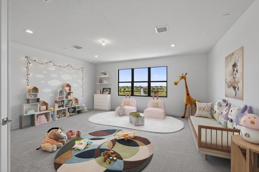 V41 Media Rm/Play Rm at Top of Stairs