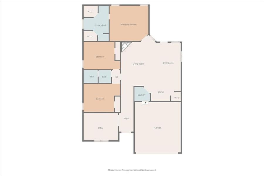 2D floor plan layout of this home in Fox Landing, Caddo Mills, TX (Image 5).