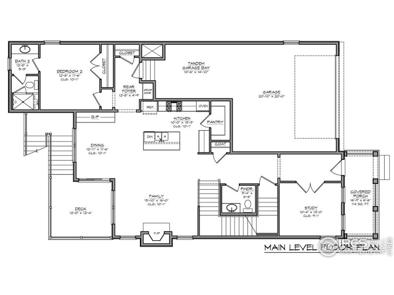 Main Level Floorplan Main Level Floorplan