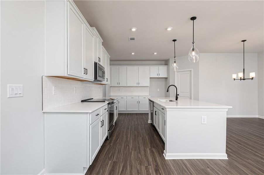 Furnished interior view inside a new home in Riverside Ridge, Lawrenceville (Image 8).