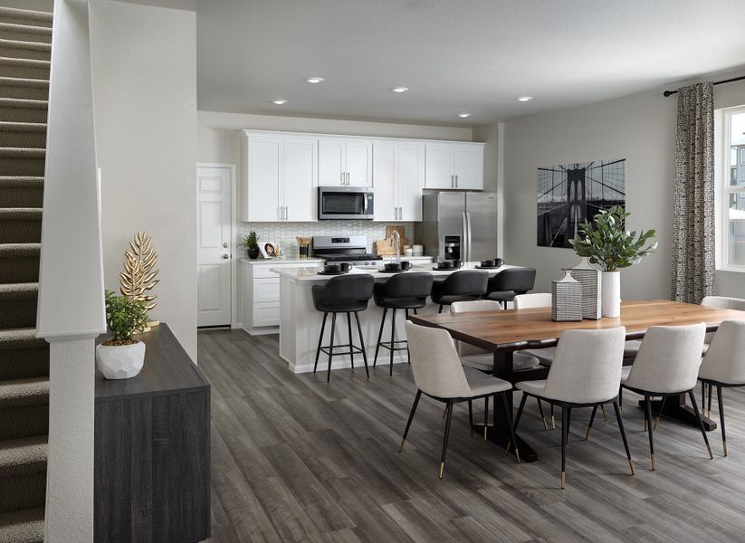 Furnished interior view inside a new home in Horizon Uptown: The Meadow Collection, Aurora (Image 3).