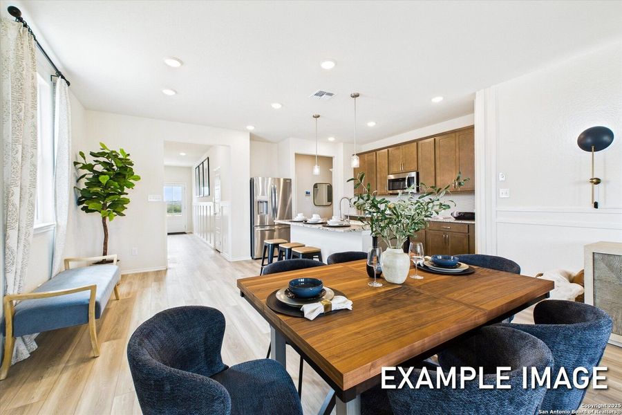 Furnished interior view inside a new home in Agave, San Antonio (Image 12).