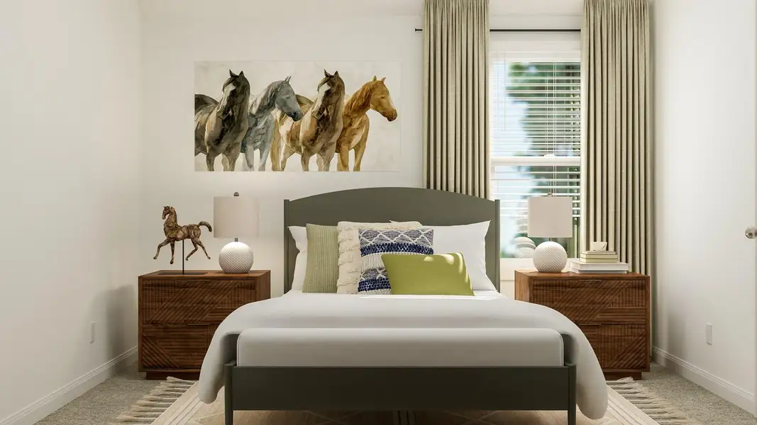 Furnished interior view inside a new home in Lively Ranch: Brookstone Collection, Georgetown (Image 3).