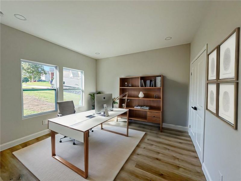 Furnished interior view inside a new home in , Flowery Branch (Image 4).