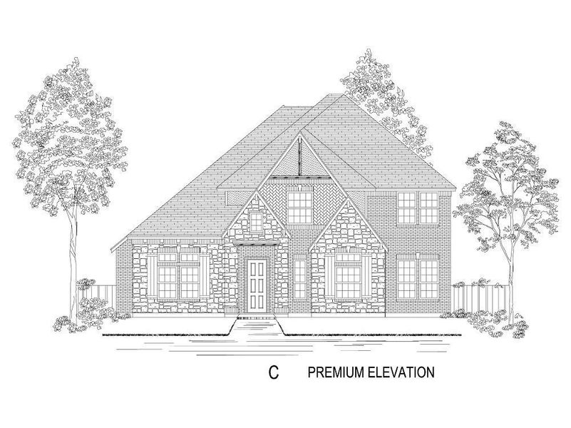 Representative exterior photo of a completed home built from the York R (Two Story) by First Texas Homes in Summit Parks, DeSoto, TX (Image 5).