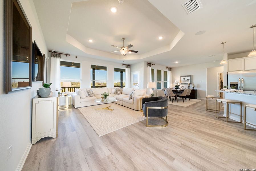 Furnished interior view inside a new home in Alamo Estates, San Antonio (Image 5).