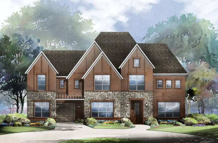 Representative exterior photo of a completed home built from the Grand Silverleaf by Grand Homes in Grand Oaks, Celina, TX (Image 24).