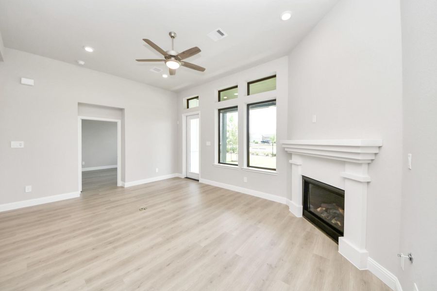 Spacious, unfurnished interior of a new home in Gatherings® at Chambers Creek: Duets Collection, Willis (Image 23). Spacious, unfurnished interior of a new home in Gatherings® at Chambers Creek: Duets Collection, Willis (Image 23).