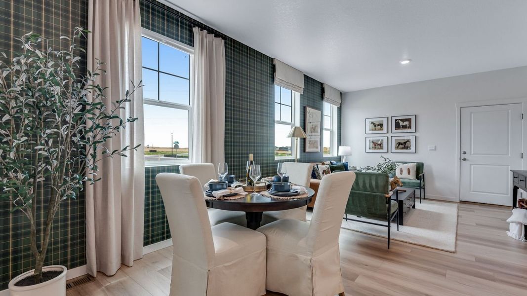 Furnished interior view inside a new home in Vista Meadows, Fort Lupton (Image 7). Furnished interior view inside a new home in Vista Meadows, Fort Lupton (Image 7).