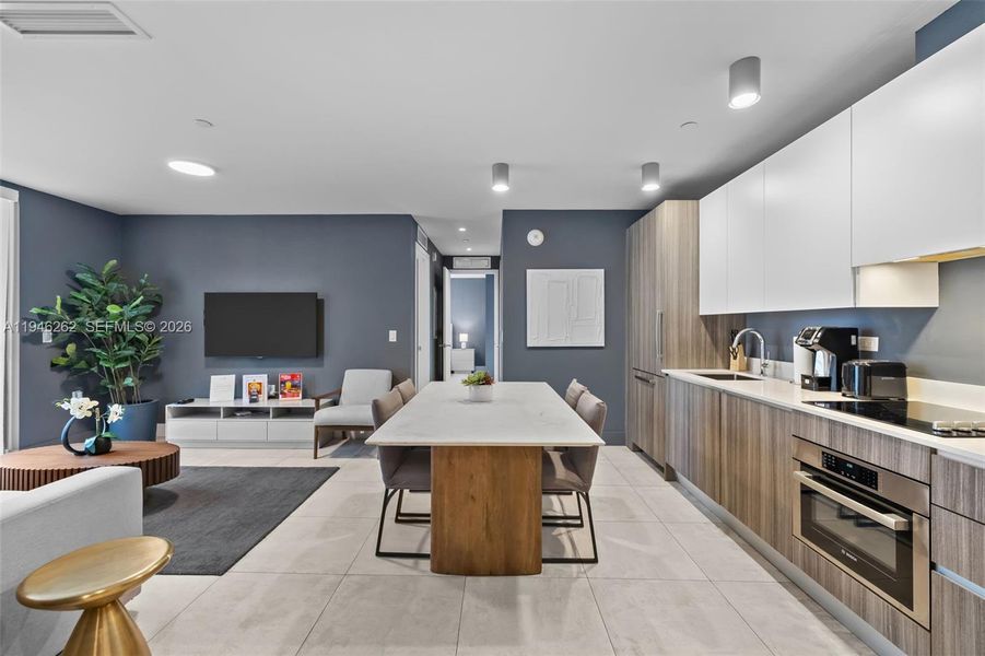 Furnished interior view inside a new home in , Miami (Image 13).