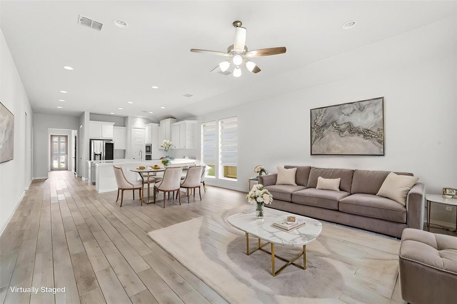 Furnished interior view inside a new home in , Humble (Image 11).