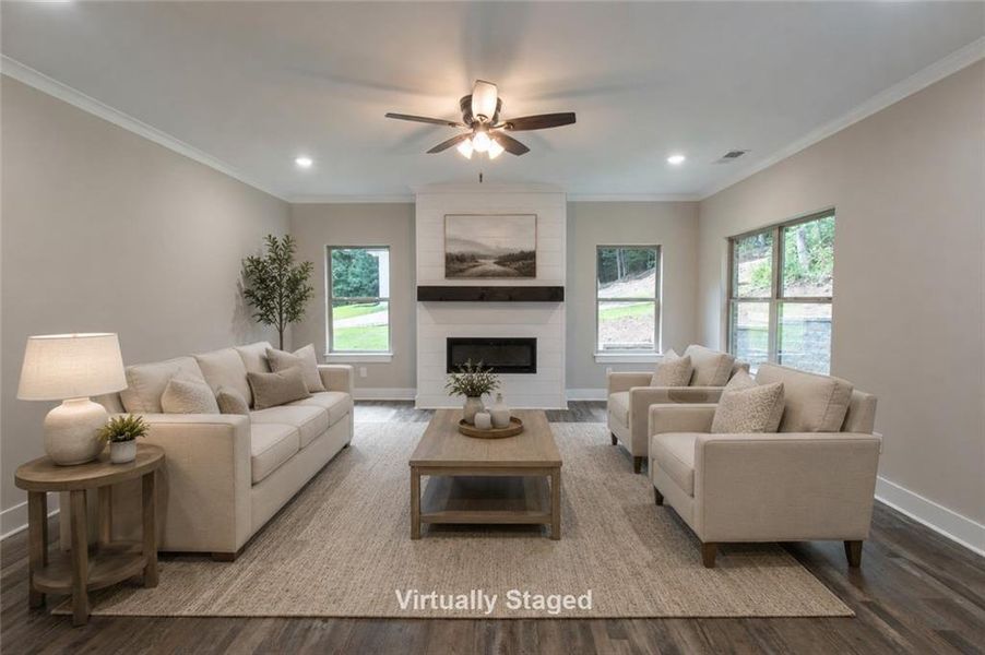 Furnished interior view inside a new home in , Canton (Image 11). Furnished interior view inside a new home in , Canton (Image 11).
