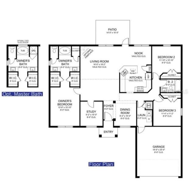 2D floor plan layout of this home in North Port, North Port, FL (Image 2).