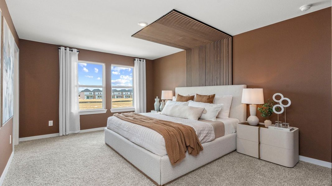 Furnished interior view inside a new home in Villarosa at Tamarron, Katy (Image 17).