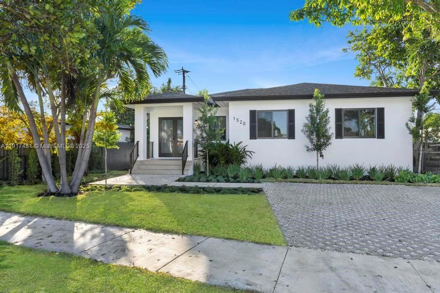 Exterior details and patio area of a home in , Miami (Image 19). Exterior details and patio area of a home in , Miami (Image 19).