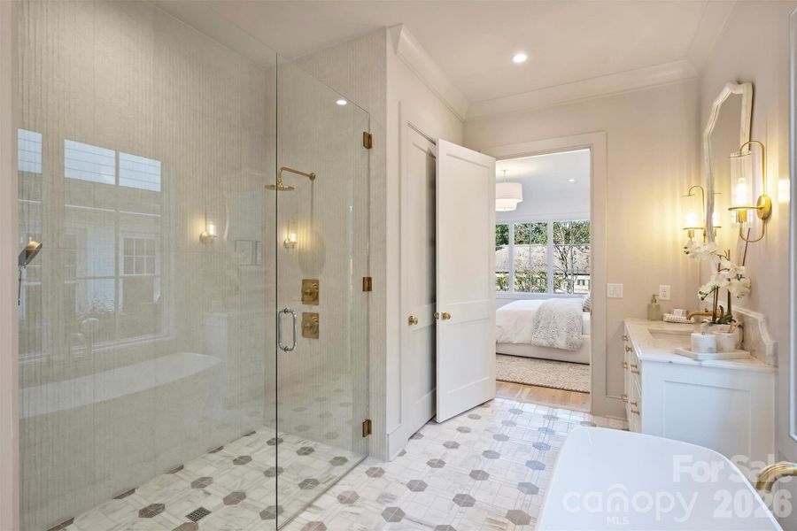 Furnished interior view inside a new home in , Charlotte (Image 5).