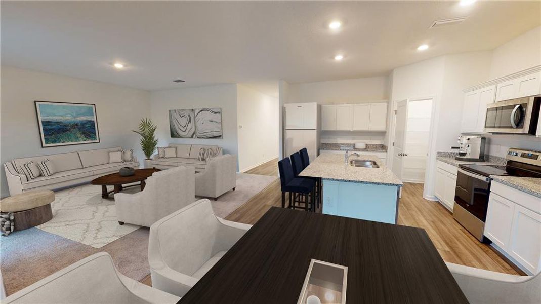 Furnished interior view inside a new home in Vista Walk, Dade City (Image 6).