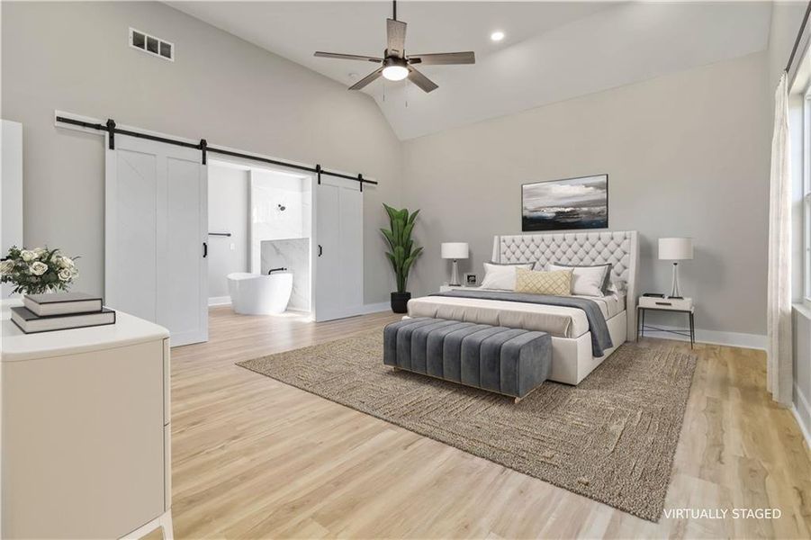 Furnished interior view inside a new home in , Atlanta (Image 11).