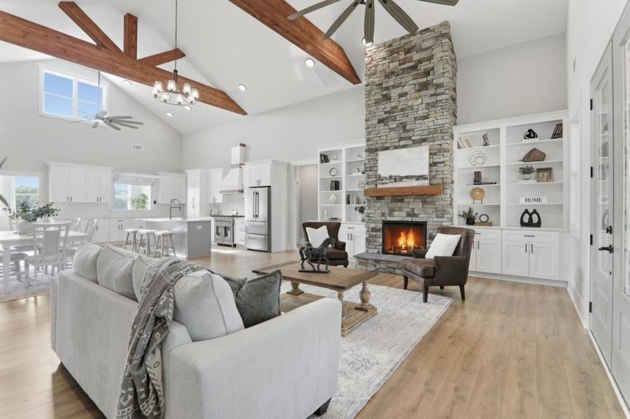 Furnished interior view inside a new home in , Senoia (Image 58).