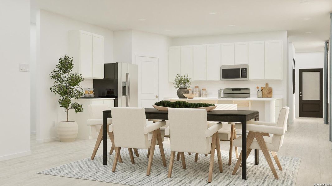 Furnished interior view inside a new home in Blossom Ranch, San Antonio (Image 13).