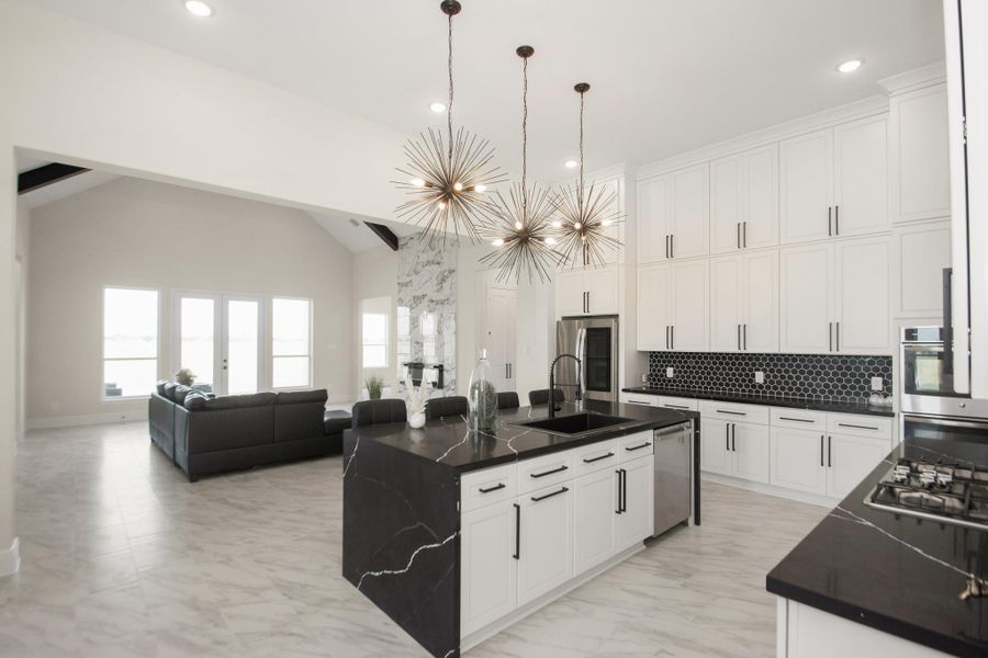 Furnished interior view inside a new home in , Angleton (Image 12).