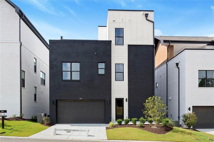 Front exterior of a new home in The Gathering – Alpharetta, Alpharetta, GA, highlighting curb appeal (Image 29).