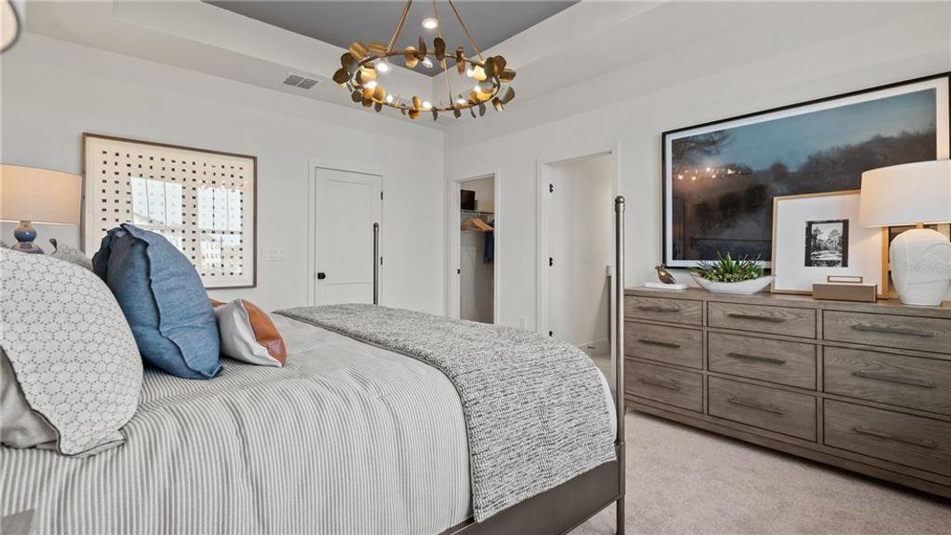Furnished interior view inside a new home in Parkview at Hamlin, Winter Garden (Image 14).