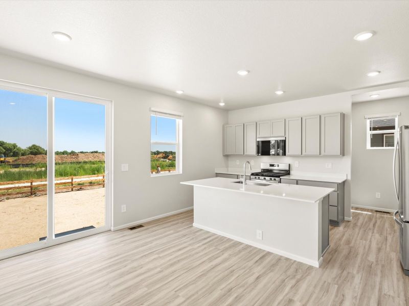 Furnished interior view inside a new home in Poudre Heights: The Lakes Collection, Windsor (Image 3).