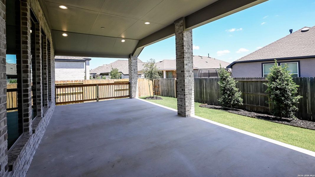 Exterior details and patio area of a home in Veramendi, New Braunfels (Image 22).