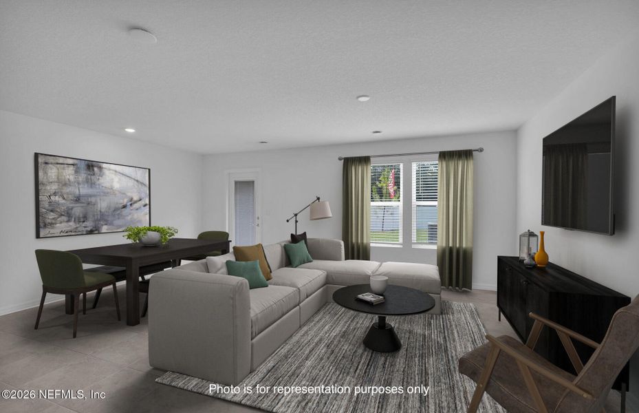 Furnished interior view inside a new home in , Jacksonville (Image 10).