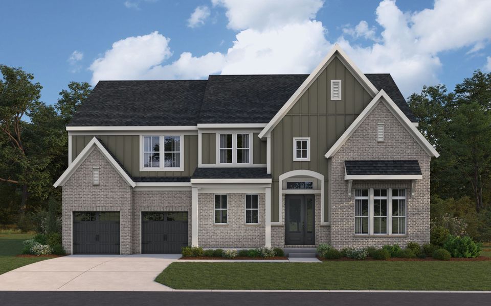 Representative exterior photo of a completed home built from the Beckett by Fischer Homes in Twin Lakes, Hoschton, GA (Image 21). Representative exterior photo of a completed home built from the Beckett by Fischer Homes in Twin Lakes, Hoschton, GA (Image 21).