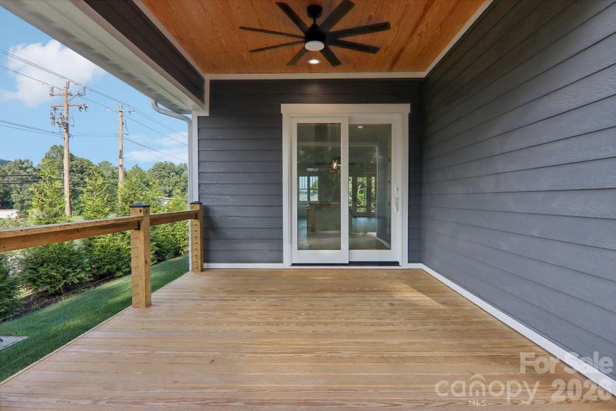 Exterior details and patio area of a home in , Hendersonville (Image 23).