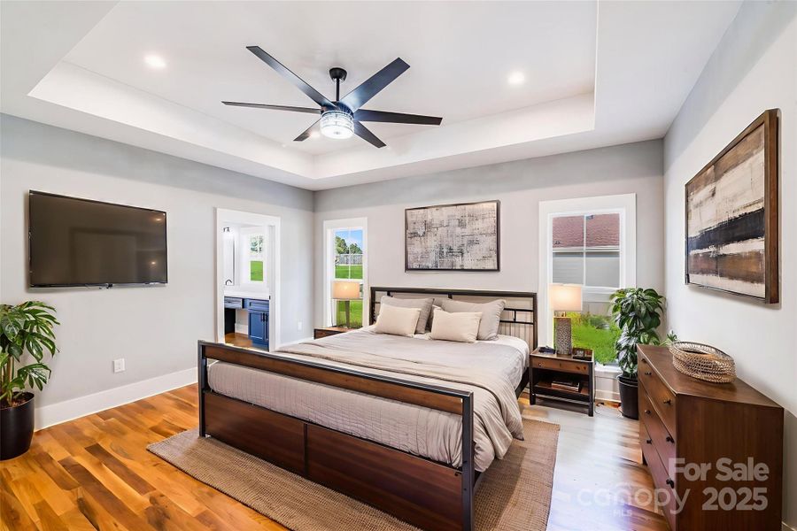 VIRTUALLY STAGED PRIMARY BEDROOM